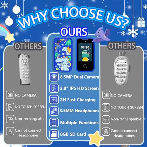 Interactive Smartphone Toy for Kids Ages 3-8