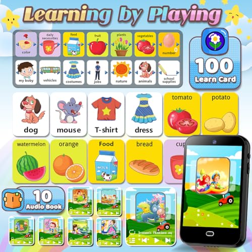 Interactive Learning Phone Toy for Kids Ages 3-8