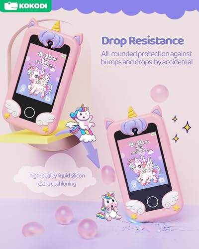 KOKODI Unicorn Toddler Play Phone for Kids