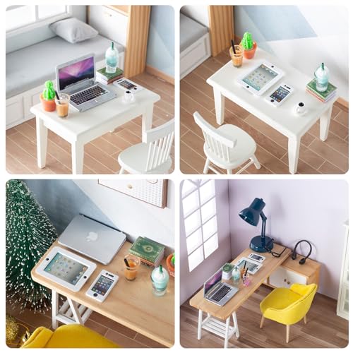 Miniature Laptop and Accessories Set for Dolls