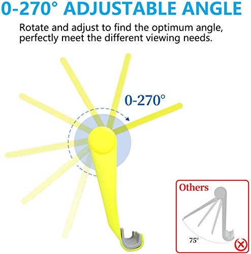 Adjustable Multi-Angle Phone Stand and Charger (Yellow)