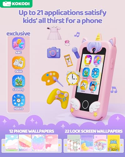 KOKODI Unicorn Toddler Play Phone for Kids