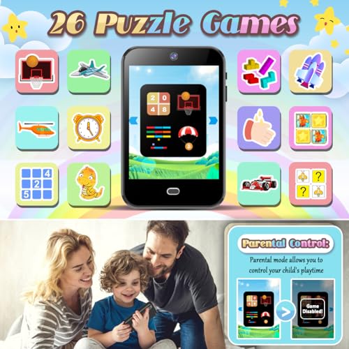 Interactive Learning Phone Toy for Kids Ages 3-8