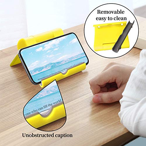 Adjustable Multi-Angle Phone Stand and Charger (Yellow)