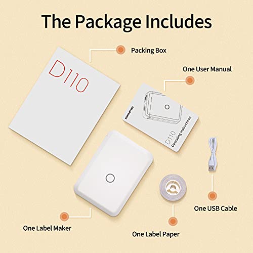 NIIMBOT D110 Portable Bluetooth Label Maker