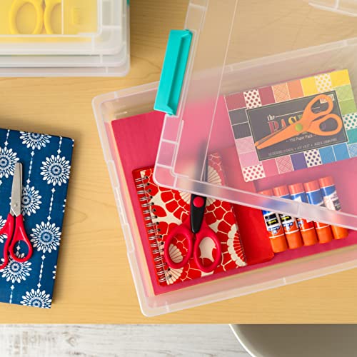 IRIS USA 6 Qt. Stackable Storage Bins - 4 Pack