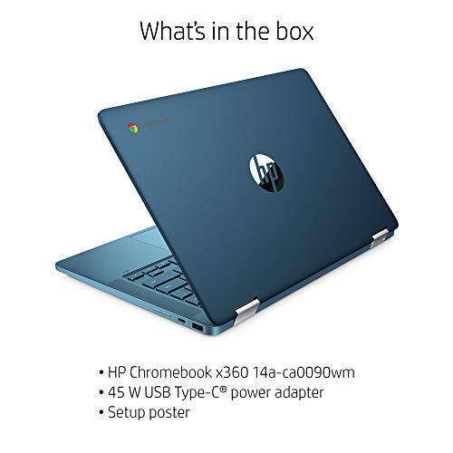 HP X360 14" Touchscreen Chromebook - Blue Metallic