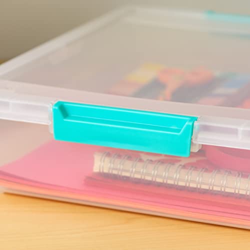 IRIS USA 6 Qt. Stackable Storage Bins - 4 Pack