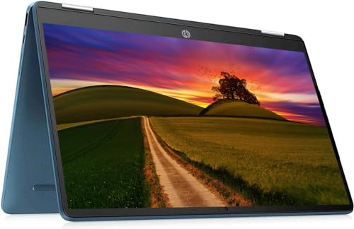 HP x360 14" Touchscreen Convertible Chromebook - Turquoise