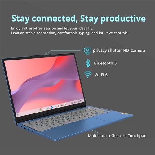 Lenovo 2-in-1 Chromebook Touchscreen Laptop for Students