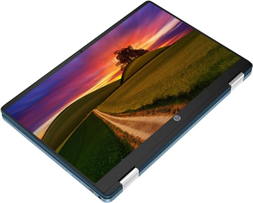 HP x360 14" Touchscreen Convertible Chromebook - Turquoise