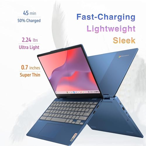 Lenovo 2-in-1 Chromebook Touchscreen Laptop for Students