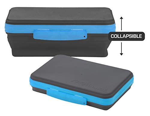 Academic Flexi Storage Box - Collapsible Pencil Case, Blue/Black