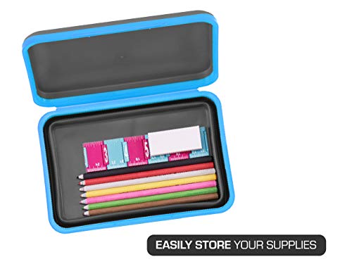 Academic Flexi Storage Box - Collapsible Pencil Case, Blue/Black