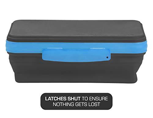 Academic Flexi Storage Box - Collapsible Pencil Case, Blue/Black