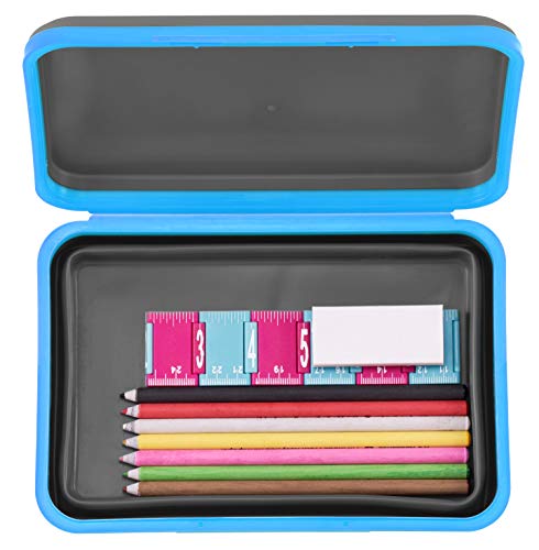 Academic Flexi Storage Box - Collapsible Pencil Case, Blue/Black