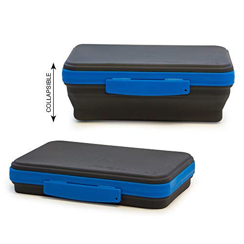 Academic Flexi Storage Box - Collapsible Pencil Case, Blue/Black