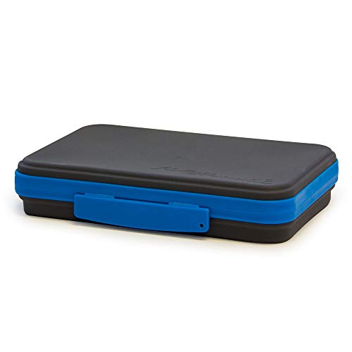 Academic Flexi Storage Box - Collapsible Pencil Case, Blue/Black