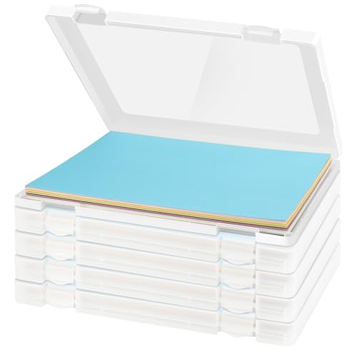 5 Pack Clear A4 File Storage and Organizer