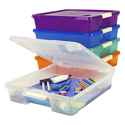 Storex Assorted Project Boxes, Plastic, 5-Pack