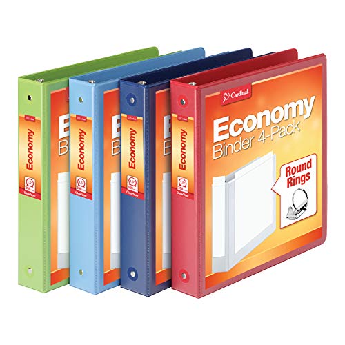 Cardinal 1.5-Inch Round Ring Binders - Pack of 4