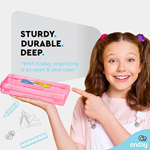 Pink Pencil Box - Multipurpose Storage Organizer