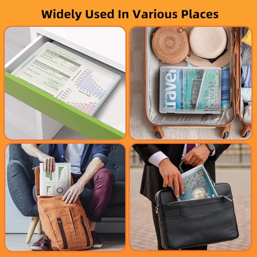 5 Pack Clear A4 File Storage and Organizer