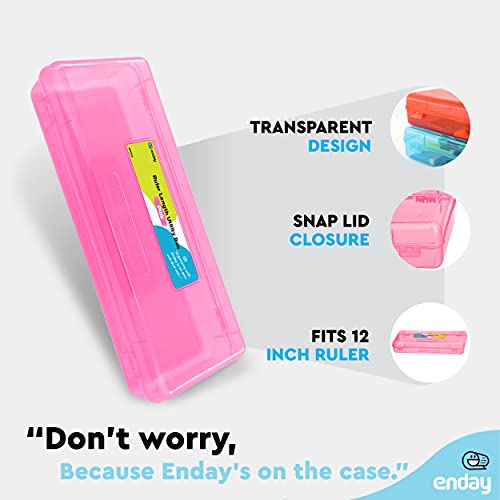 Pink Pencil Box - Multipurpose Storage Organizer