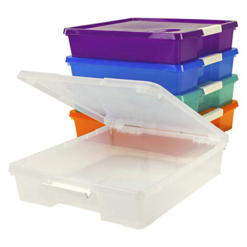 Storex Assorted Project Boxes, Plastic, 5-Pack