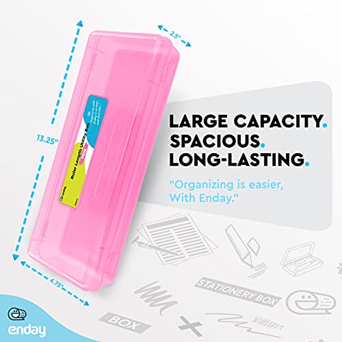 Pink Pencil Box - Multipurpose Storage Organizer