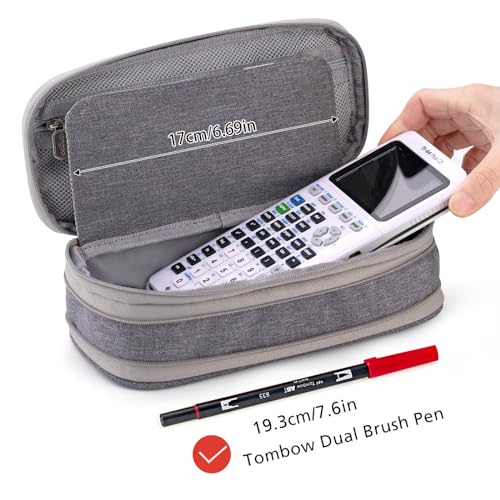 EASTHILL Large Capacity Pencil Case Organizer (Gray)