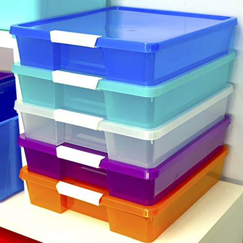 Storex Assorted Project Boxes, Plastic, 5-Pack