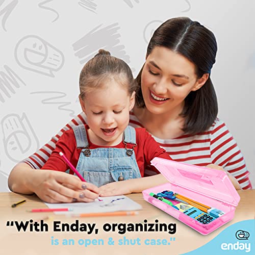 Pink Pencil Box - Multipurpose Storage Organizer