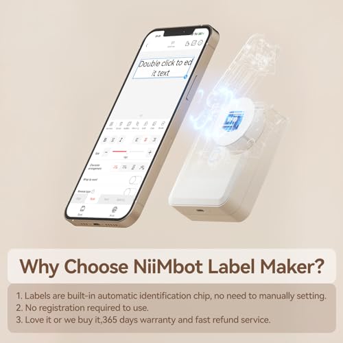 NIIMBOT D110 Portable Bluetooth Label Maker