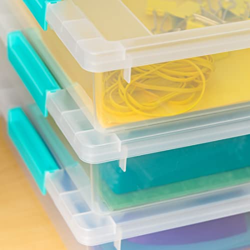 IRIS USA 6 Qt. Stackable Storage Bins - 4 Pack