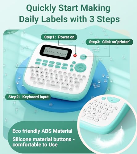 Vixic D210S Label Maker with 4 Tapes