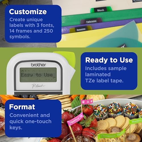 Brother P-touch Pocket Label Maker, Portable & Lightweight