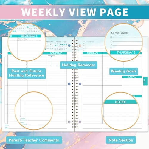 2024-2025 Student Planner with Stickers, 9" x 11