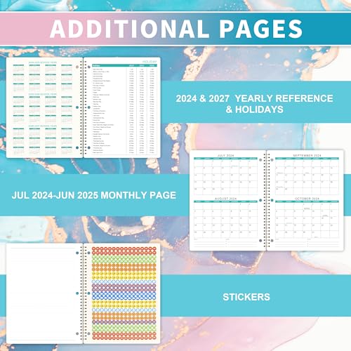 2024-2025 Student Planner with Stickers, 9" x 11