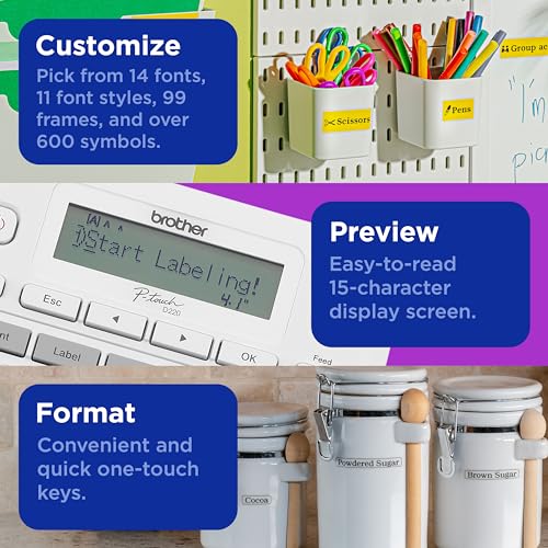 Brother P-touch PTD220 Portable Label Maker