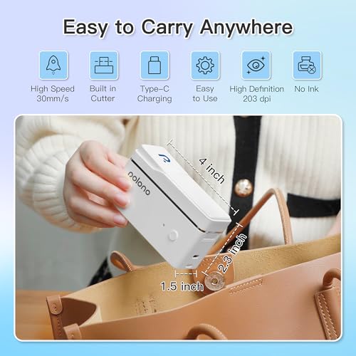 POLONO P31S Portable Bluetooth Label Maker Machine