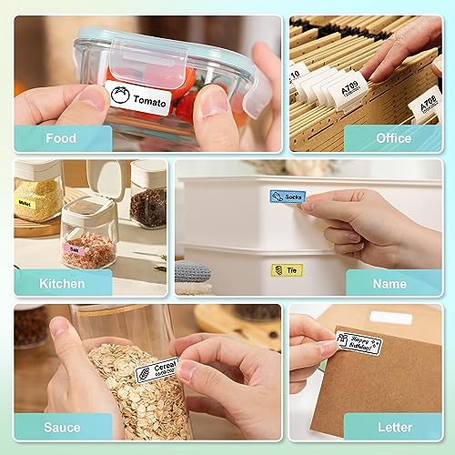 Bluetooth Label Maker with Tape for Organizing