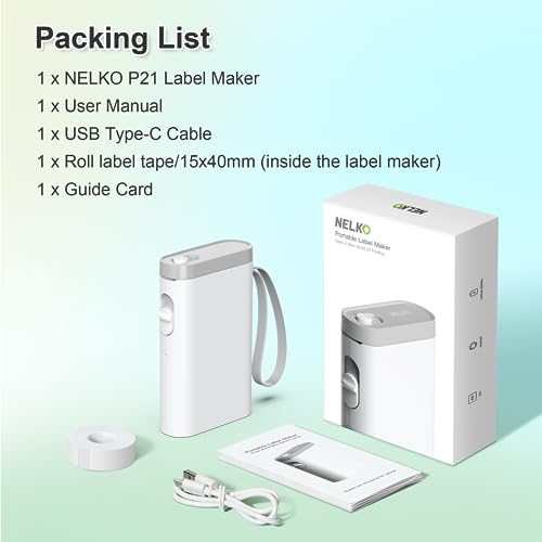 Bluetooth Label Maker with Tape for Organizing