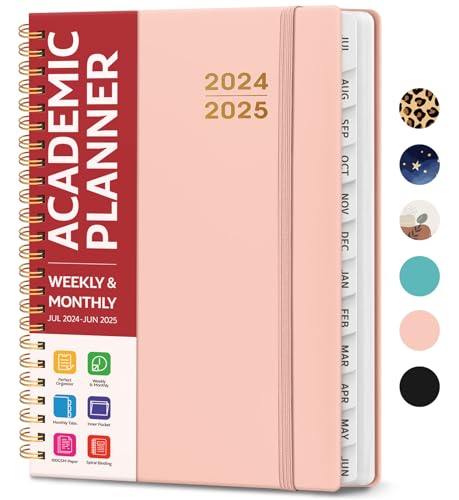 2024-2025 Academic Planner - A5 Pink Calendar