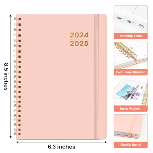 2024-2025 Academic Planner - A5 Pink Calendar