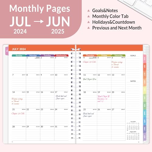 2024-2025 Academic Student Planner in Pink