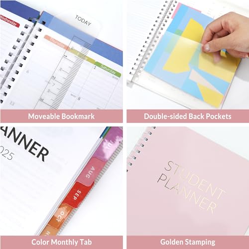 2024-2025 Academic Student Planner in Pink