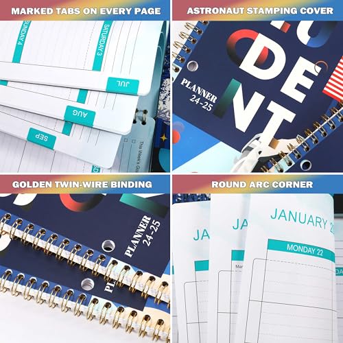 2024-2025 Student Planner with Stickers and Binding
