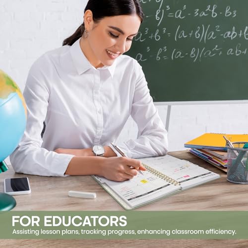 A5 Academic Planner 2024-2025 - Green Hardcover