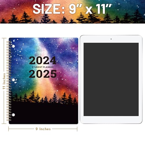 2024-2025 Student Planner: Monthly & Weekly Layout